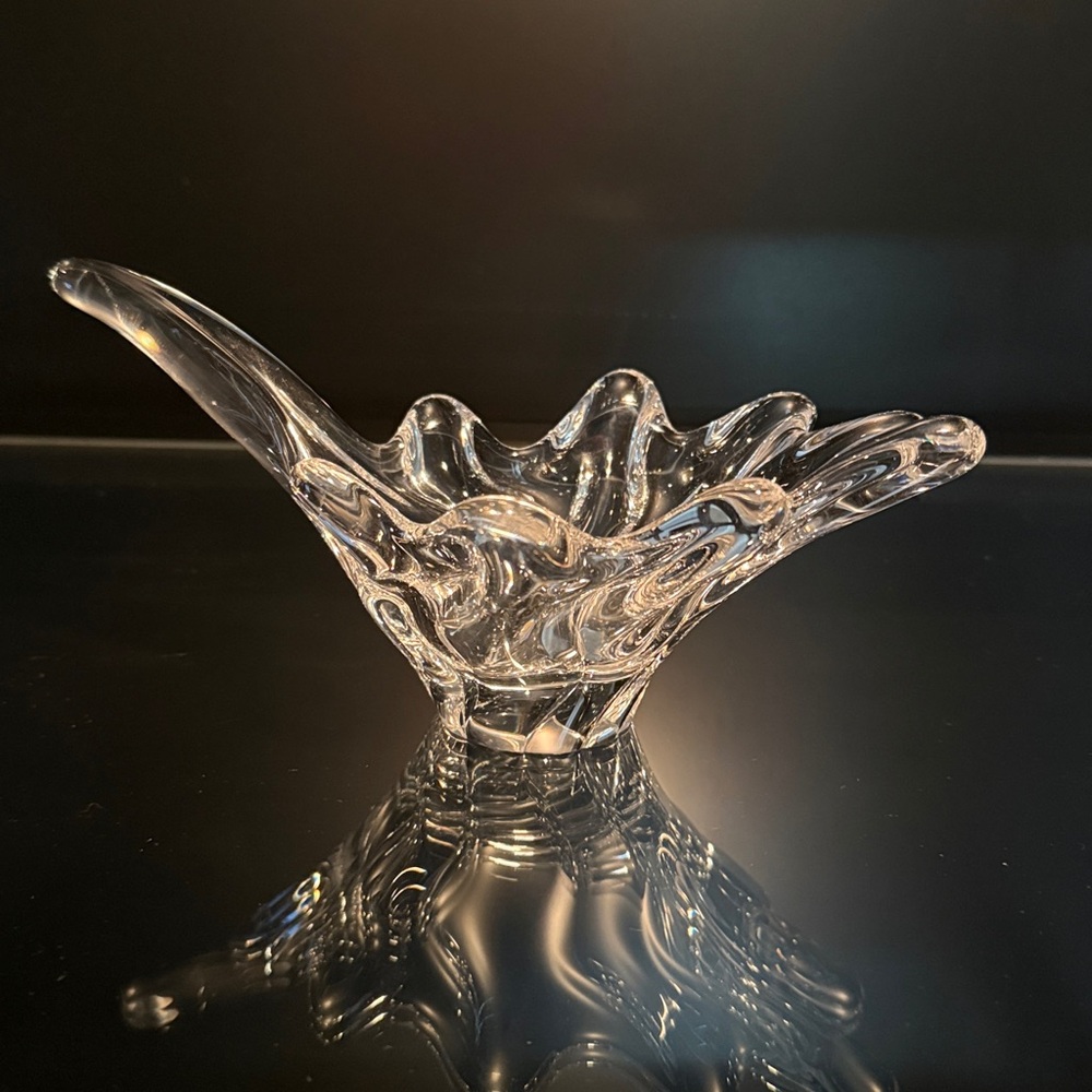 Vintage Daum Crystal Bowl Signed France